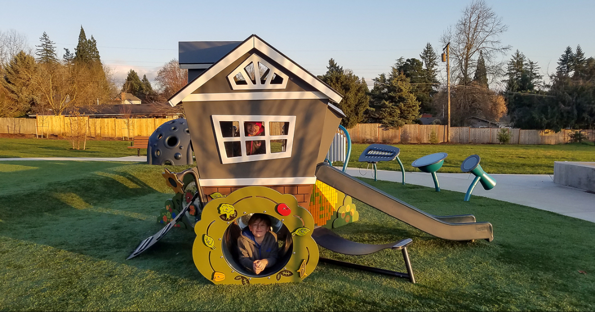 Cedar Hills Park: fun updated park in Beaverton - Our Big Little Adventures